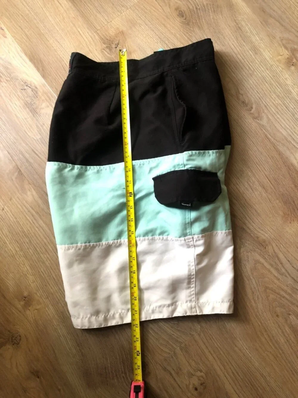 DIAMOND-MENS PULLOVER STRING TIE SIDE /BACK POCKETS SWIMMING TRUNK SIZE WAIST 36